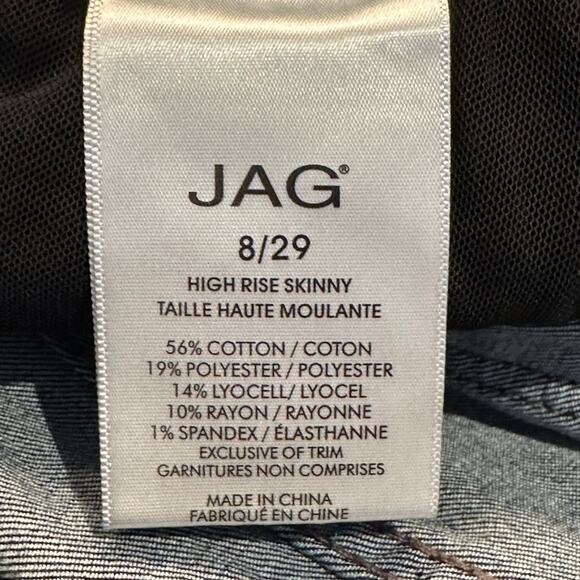 Jag Womens Size 8/29 High Rise Skinny Pull on Jeans - Picture 4 of 8